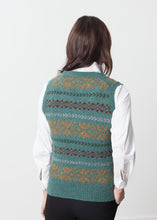 Load image into Gallery viewer, Fair Isle Vest in Army
